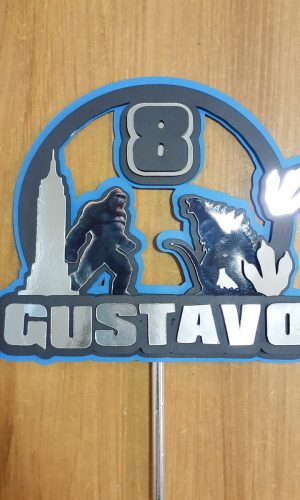 Topo De Bolo Godzilla Vs Kingkong
