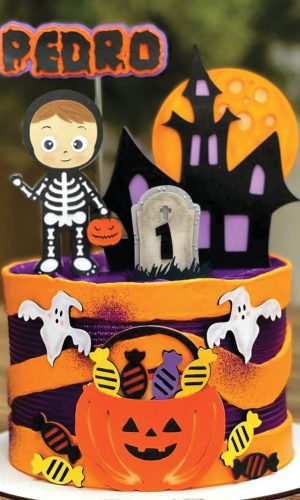 Topo de Bolo Halloween - Arquivo de Corte