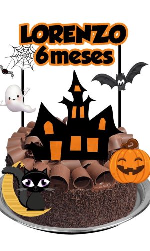 Topo de Bolo - Halloween