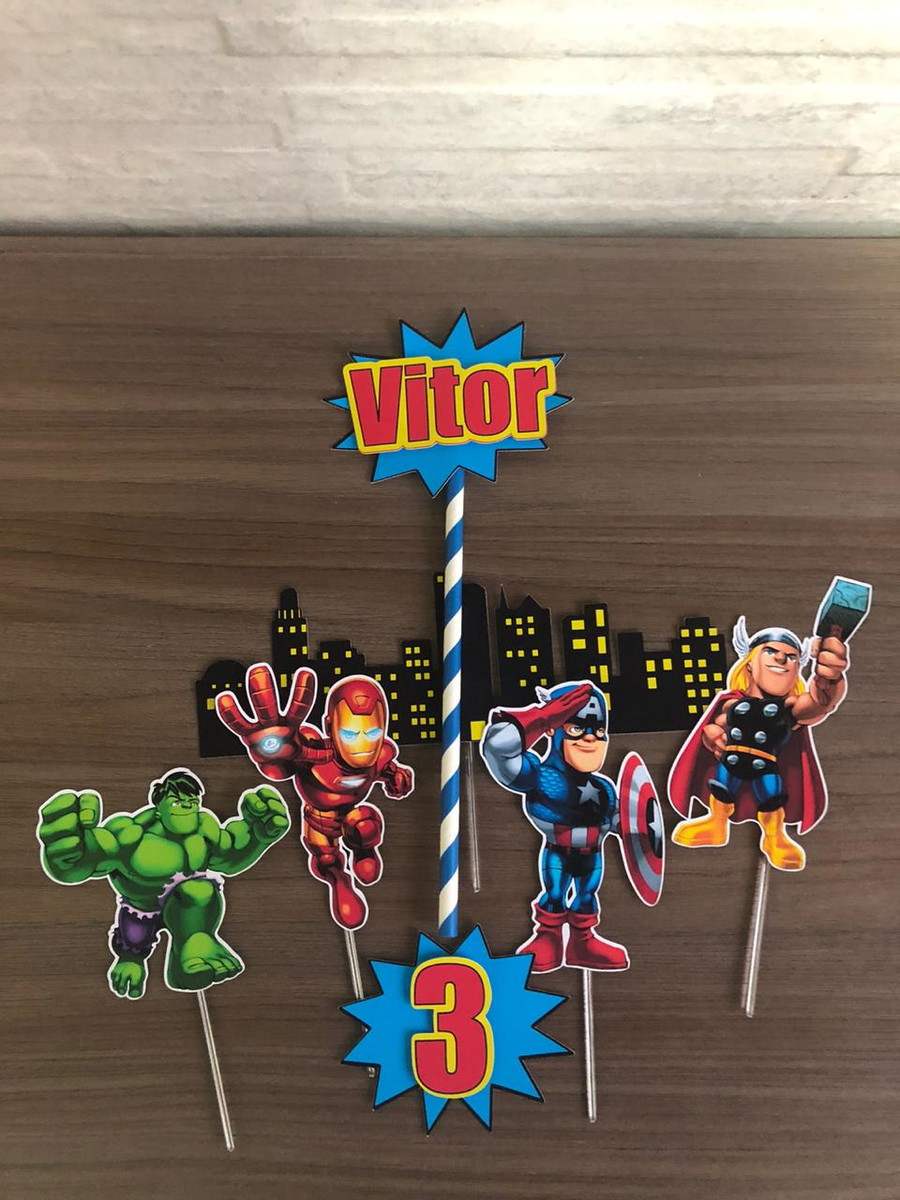Topo de Bolo Herois - Imagem 2