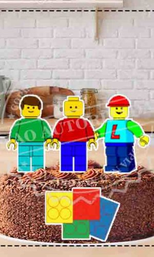 TOPO DE BOLO LEGO - ARQUIVO DIGITAL
