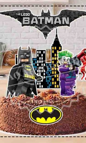 TOPO DE BOLO LEGO BATMAN 1- ARQUIVO DIGITAL