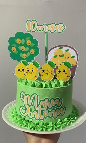 Topo de bolo Limão cute - Arquivo de corte