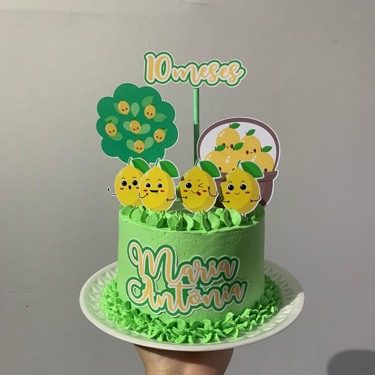 Topo de bolo Limão cute - Arquivo de corte