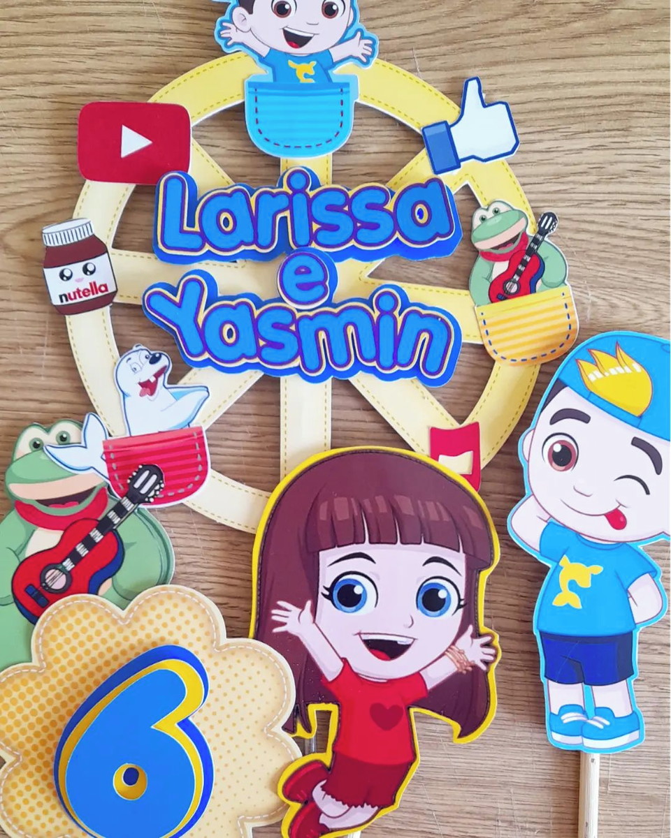Topo de Bolo Lucas Neto Cute - Imagem 5