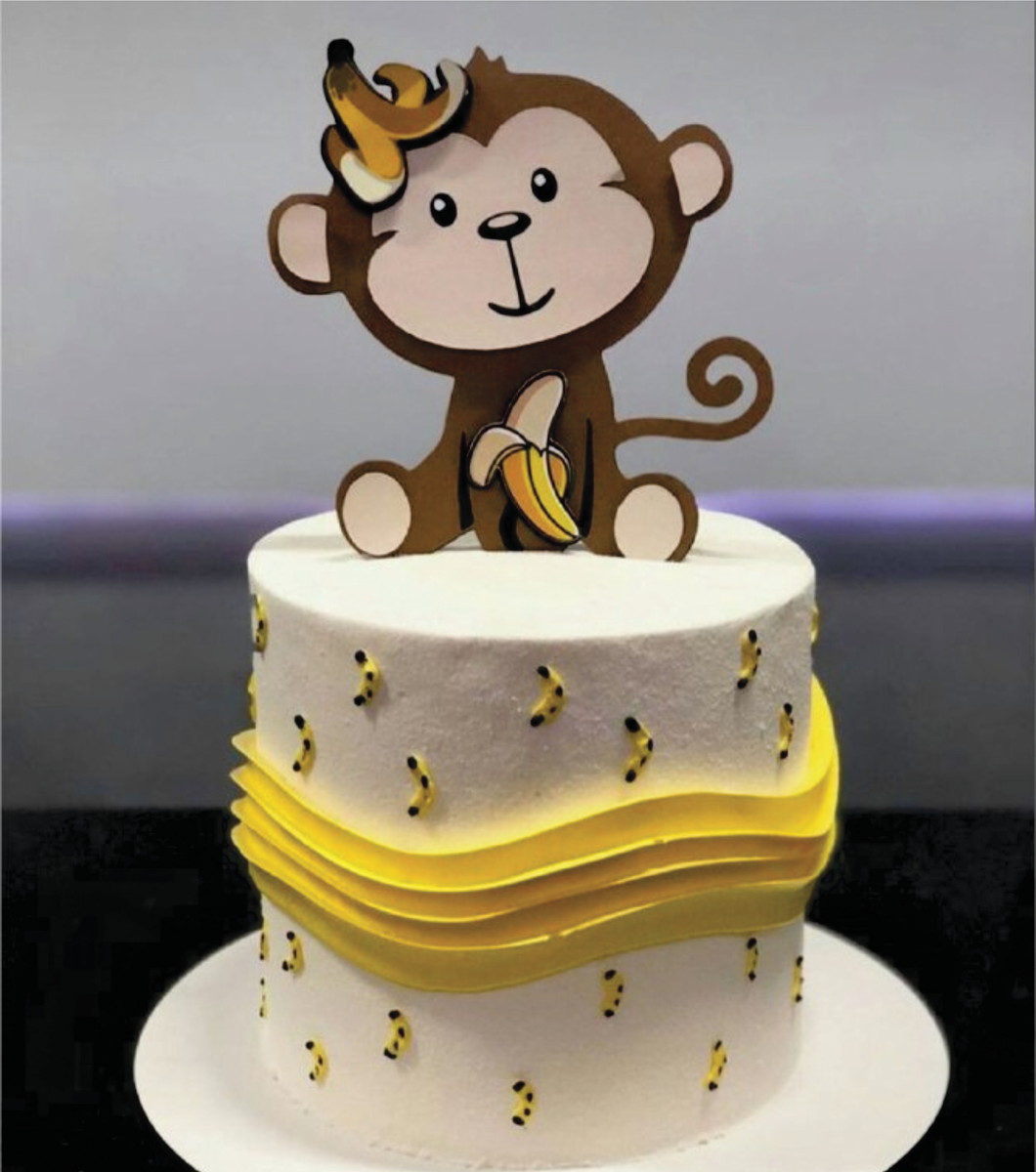 Topo de Bolo Macaco Arquivo de Corte