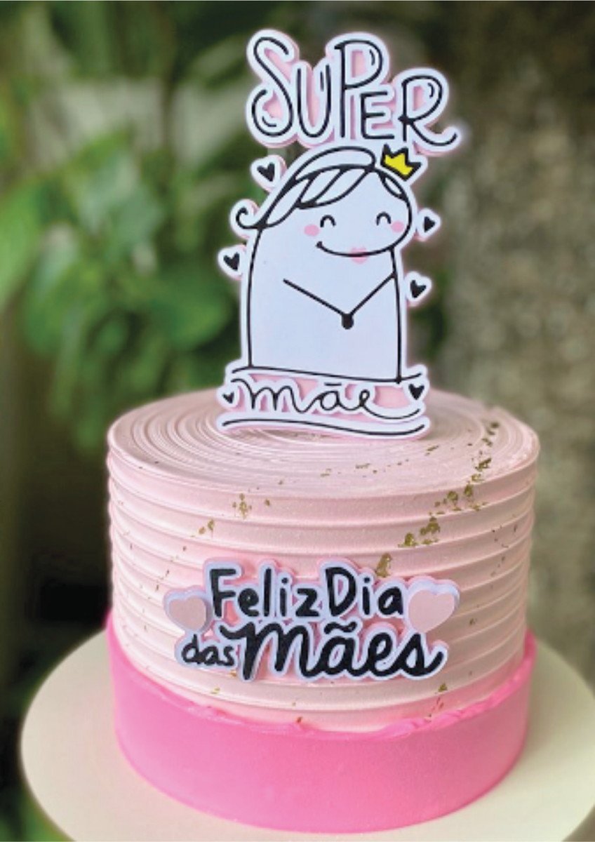 Topo de Bolo Mãe Flork Bento