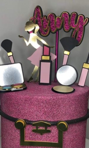 Topo de Bolo Make Up