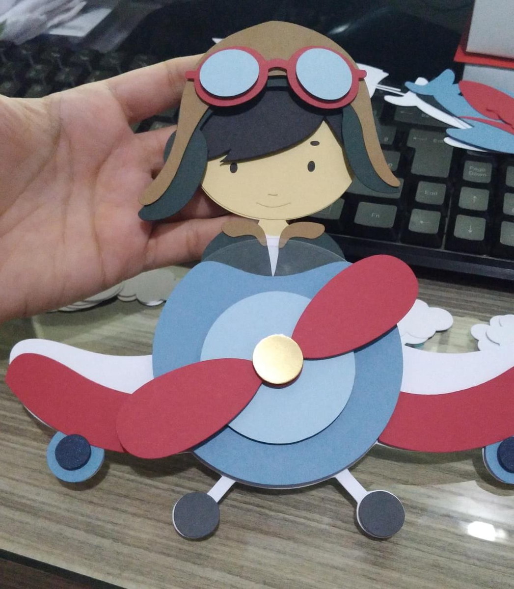 Arquivo Topo de Bolo - Menino Aviador