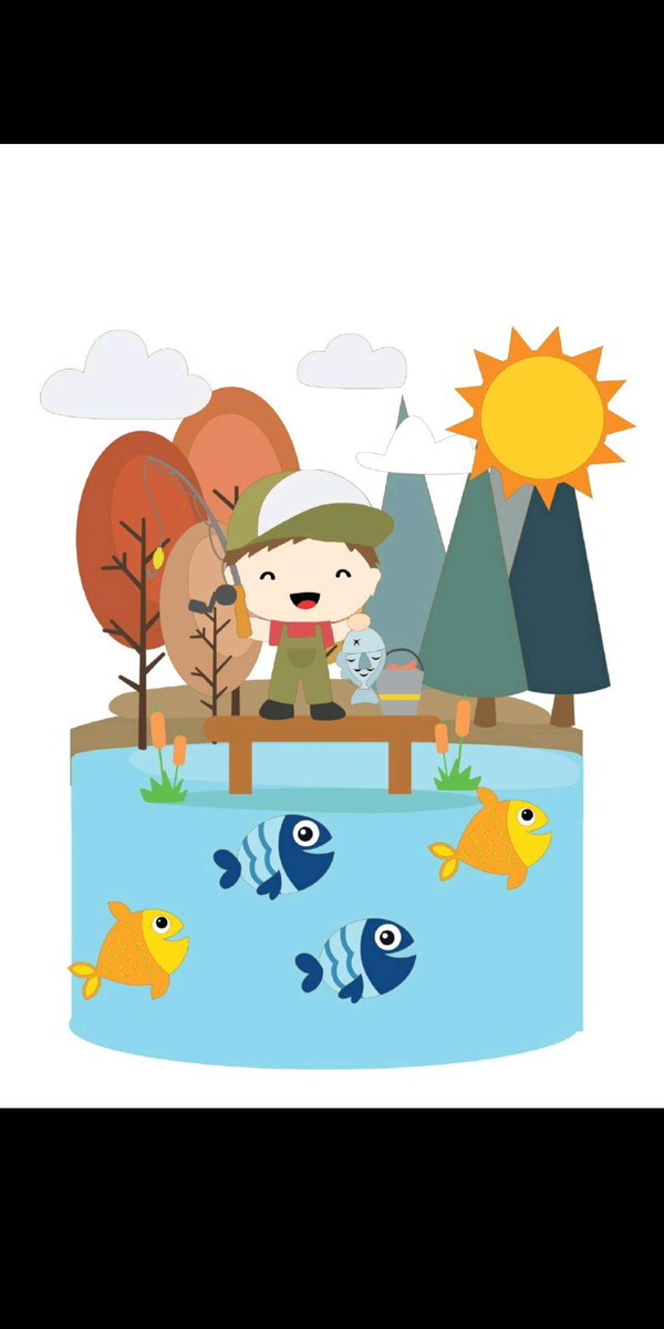 Topo de Bolo Menino Pescador+4 ARQUIVOS A SUA ESCOLHA