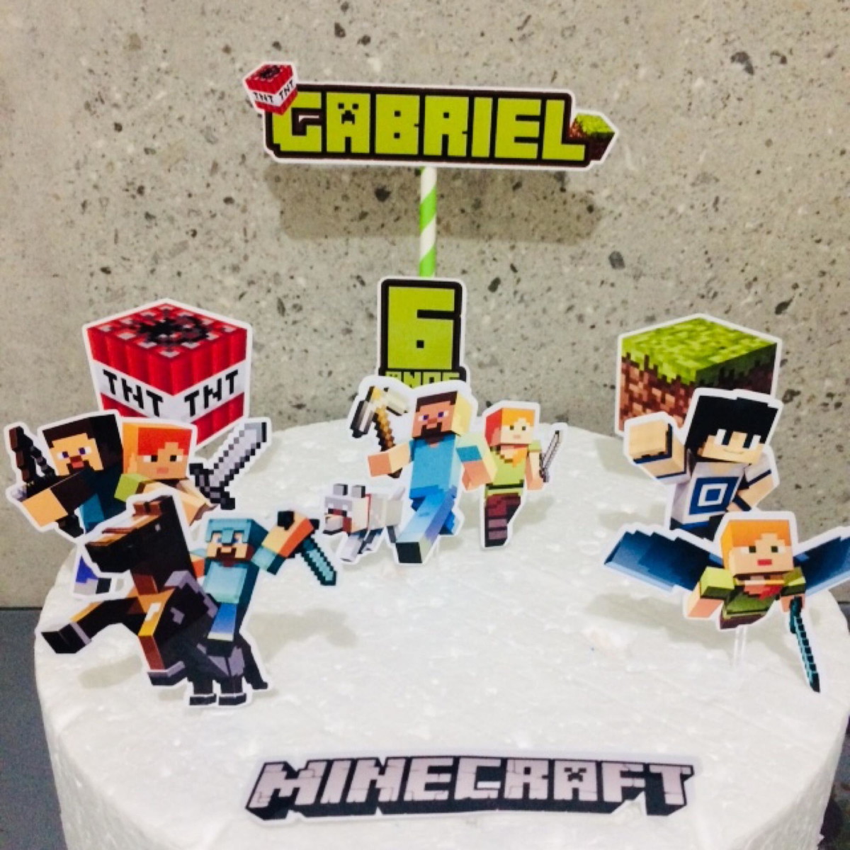 Topo de Bolo Minecraft (arquivo de Corte) 4 Por 10,00 - Imagem 2