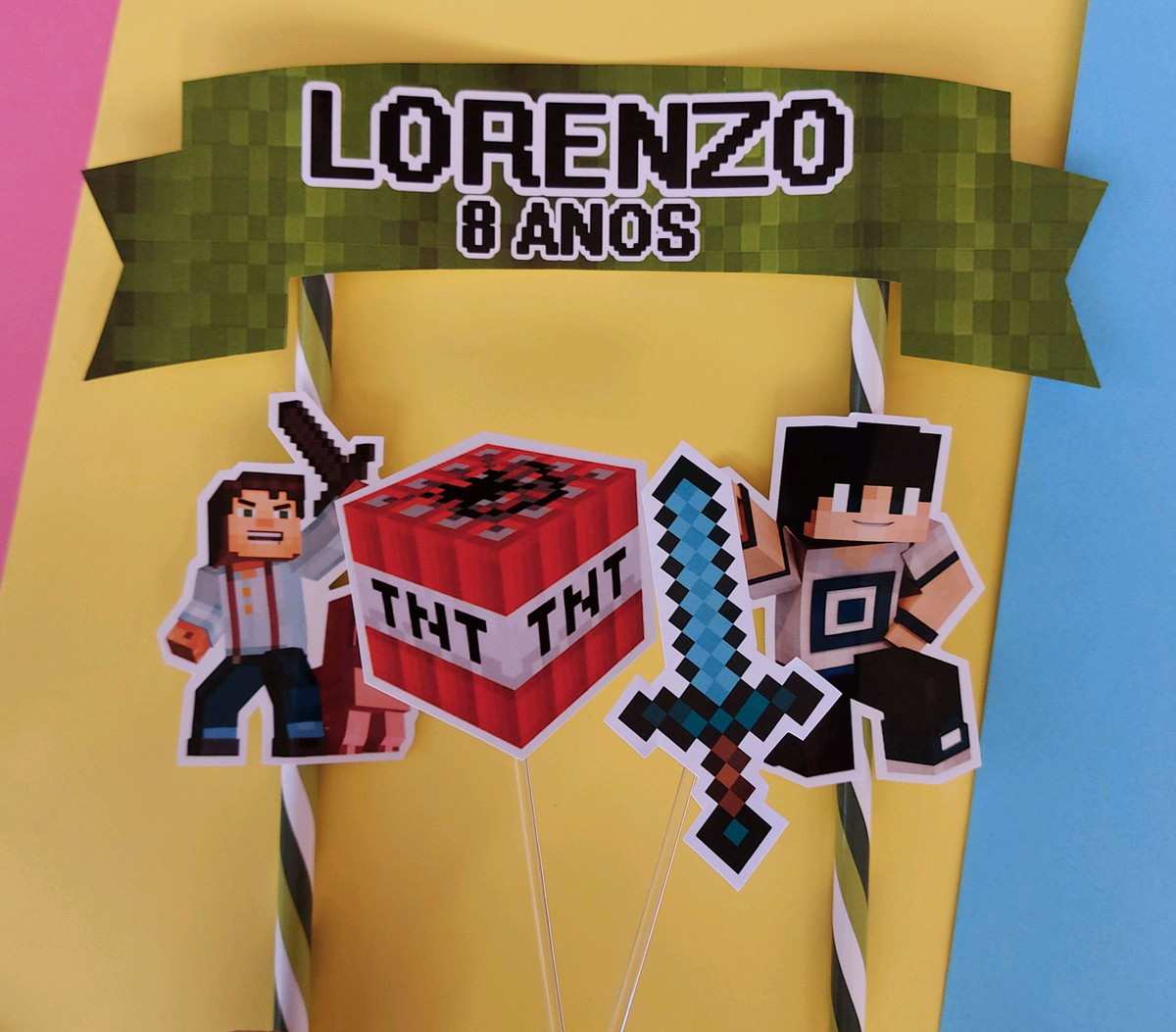 Topo de Bolo Minecraft