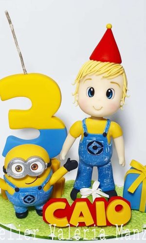 Topo De Bolo Minions Personalizado