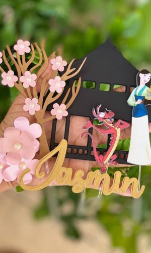 Topo de Bolo Mulan