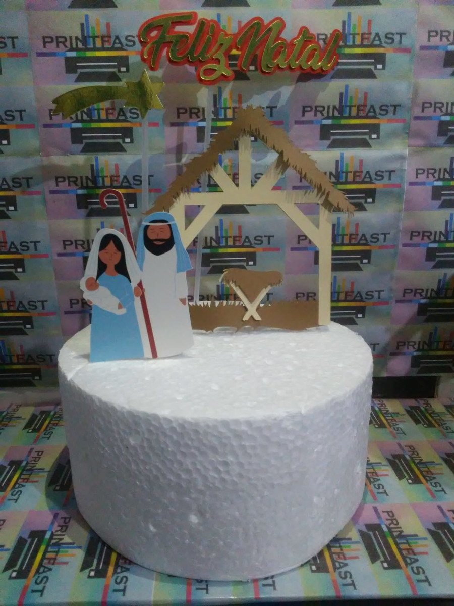 Topo de bolo Natal menino Jesus - #80 - Arquivo Digital