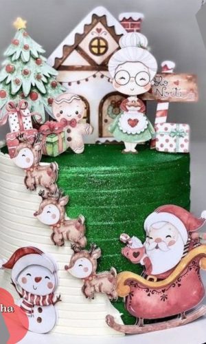 Topo de Bolo Natal