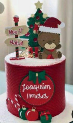 TOPO natal URSO EM CAMADAS+ 4 ARQUIVOS A SUA ESCOLHA