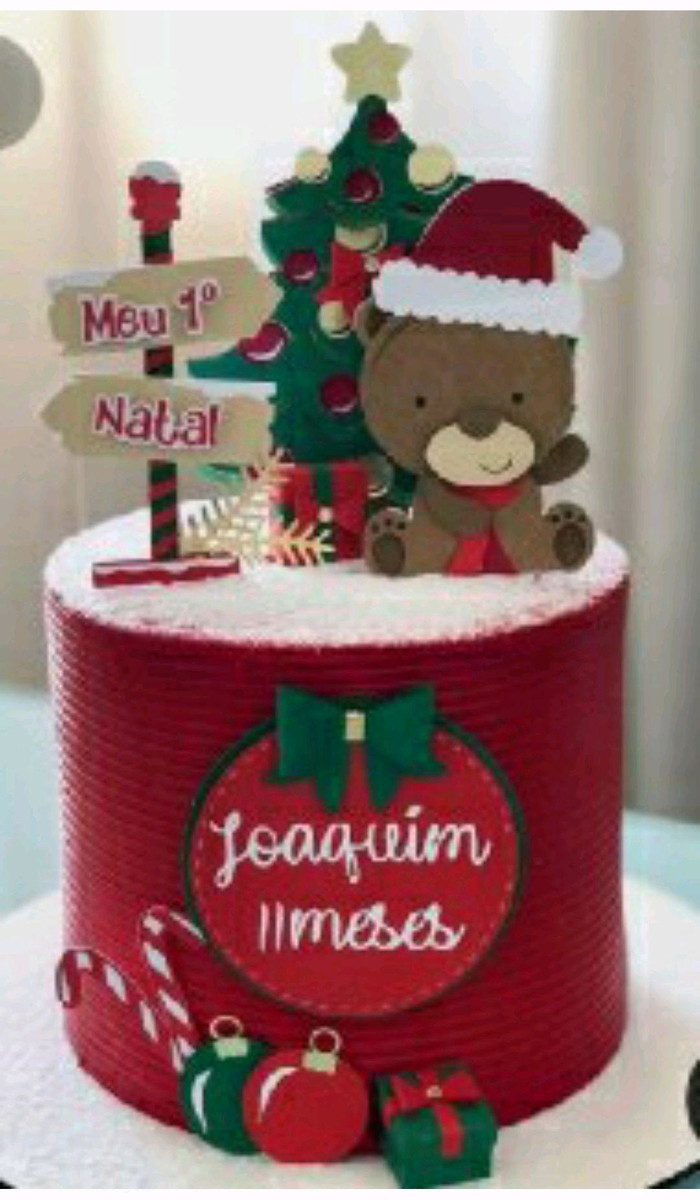 TOPO natal URSO EM CAMADAS+ 4 ARQUIVOS A SUA ESCOLHA