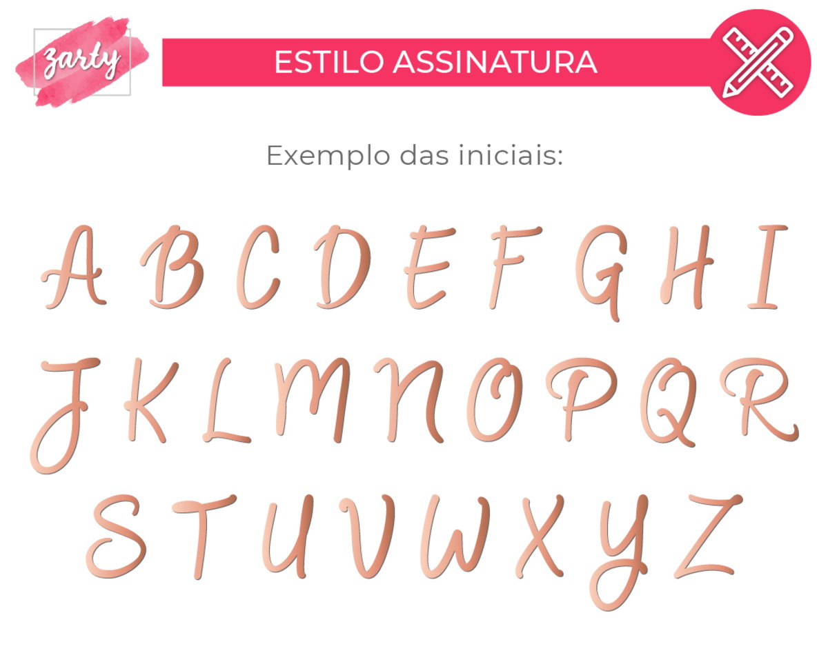Topo de Bolo Nome Personalizado - Estilo Assinatura - Imagem 2