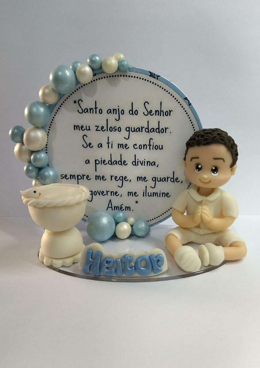 Topo de bolo para Batizado