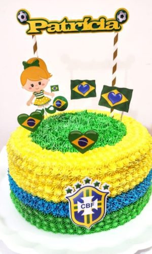 TOPO DE BOLO PERSONALIZADO BRASIL