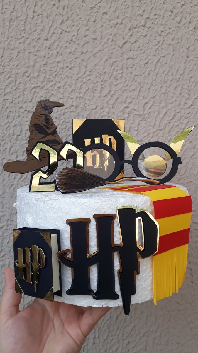 Topo de Bolo Personalizado Harry Potter