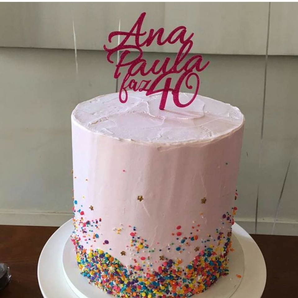 Topo de Bolo Personalizado Nome,idade e Anos - Imagem 3