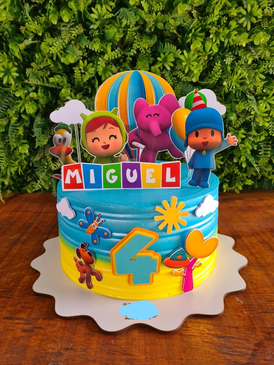 Topo de Bolo Pocoyo