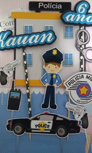 Topo de Bolo Policia