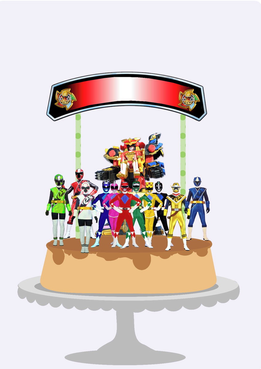 Arquivo Topo de Bolo - Power Rangers