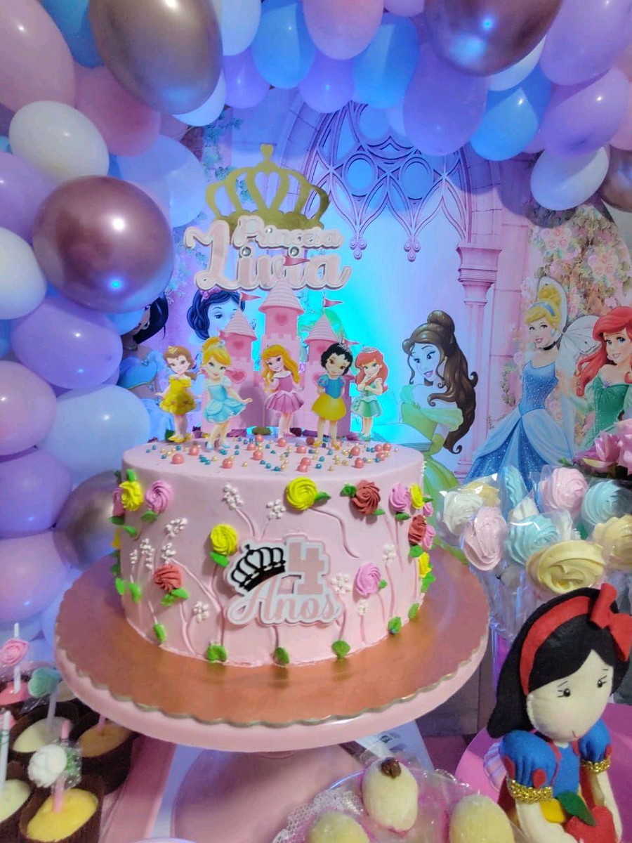 Topo de bolo Princesas