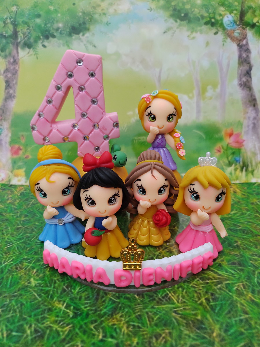 Topo de Bolo Princesas - Imagem 2