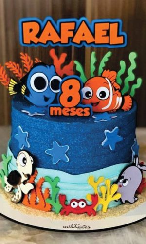 Topo de Bolo Procurando Nemo Arquivo de Corte