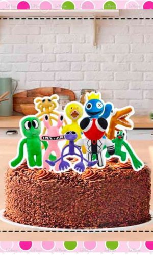 Arquivo Topo de Bolo Rainbow Friends - Compre 1 Ganhe Outro