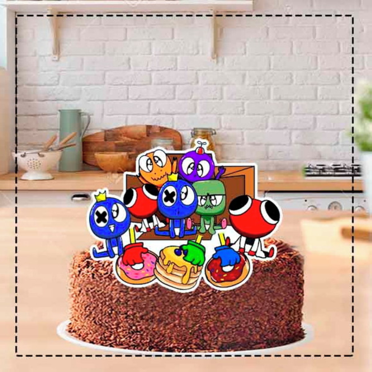 Arquivo Topo de Bolo Rainbow Friends - Compre 1 Ganhe Outro - Imagem 2