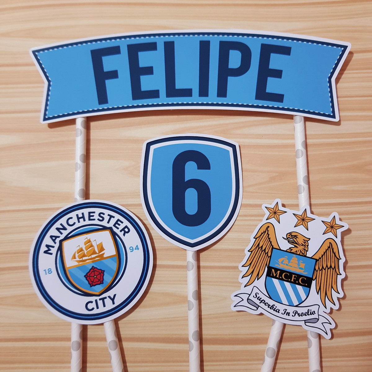 Topo de Bolo Manchester City