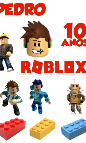 Topo de Bolo Roblox -0 Arquivo Digital