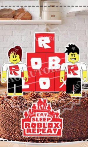 TOPO DE BOLO ROBLOX 10 - ARQUIVO DIGITAL