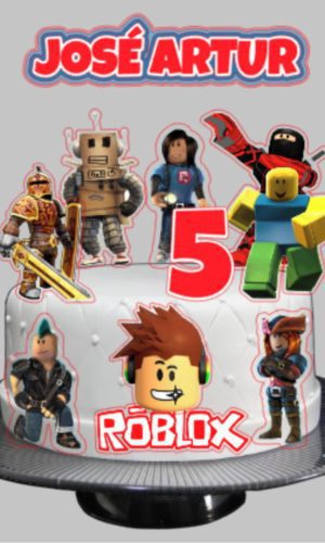 Topo de Bolo Roblox - 714 - Arquivo de Corte Studio