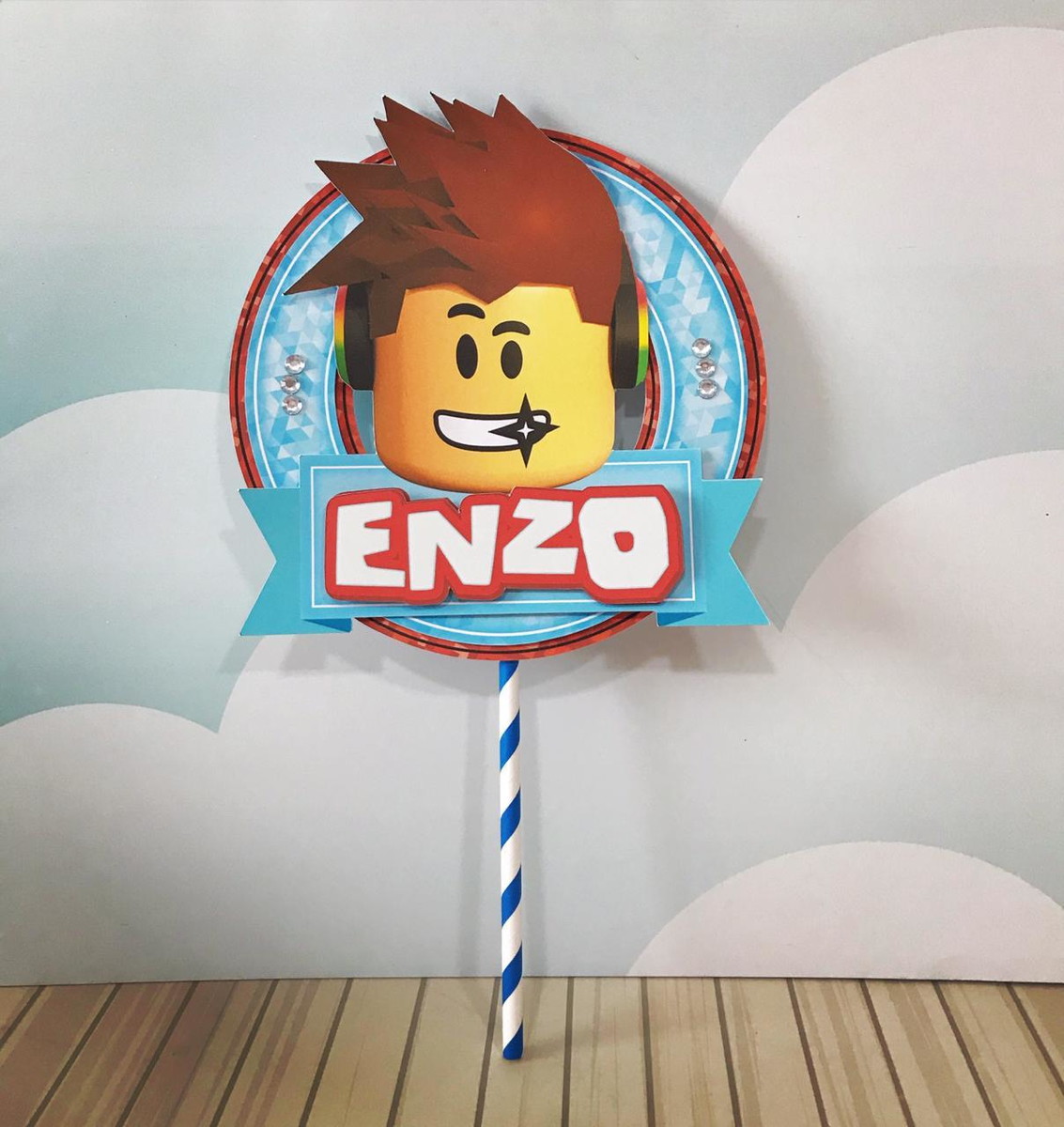 Topo de Bolo Roblox - Arquivo Digital