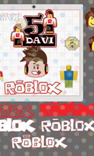 1761 - TOPO DE BOLO ROBLOX - STUDIO arquivo digital