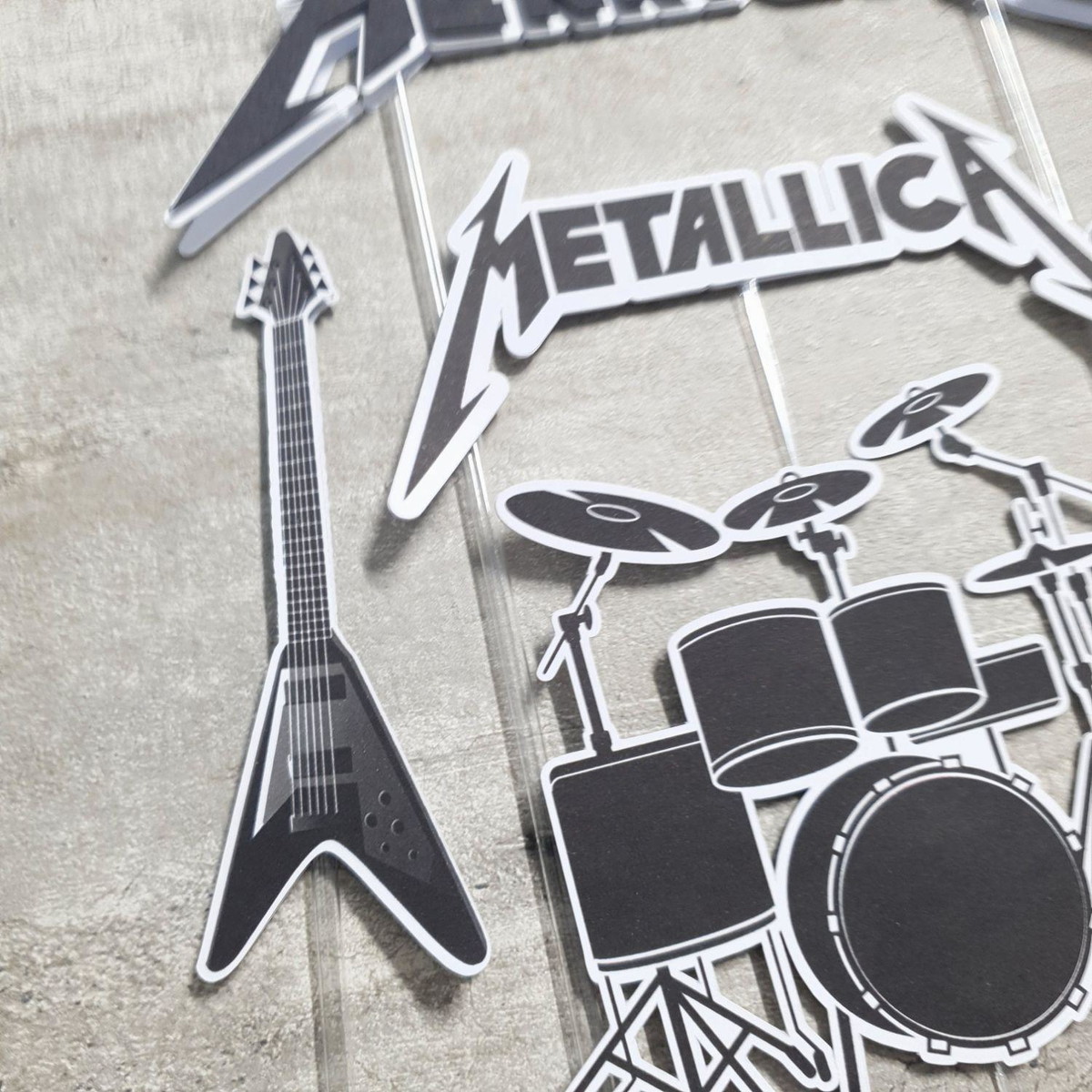 Topo De Bolo Rock - Imagem 4