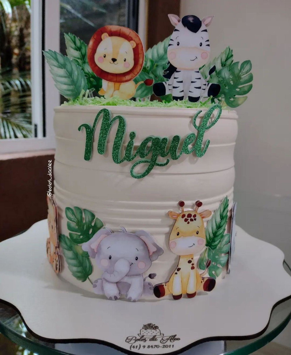 Topo de Bolo Safari / Topo Safari / Selva/ Animais