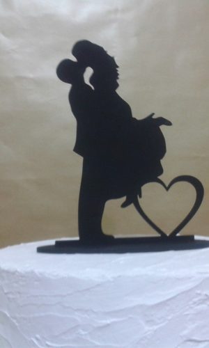 Topo de bolo silhueta mdf