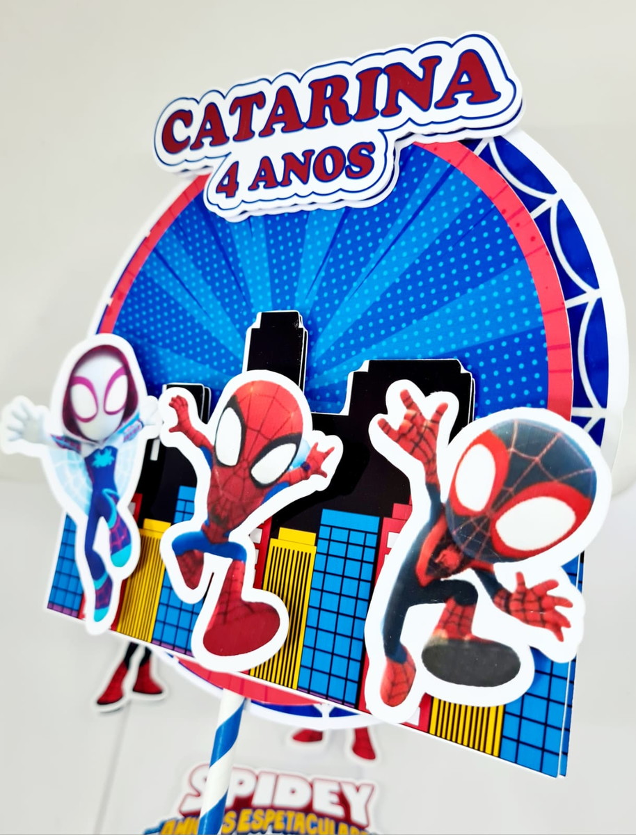 Topo de Bolo Spidey - Imagem 3