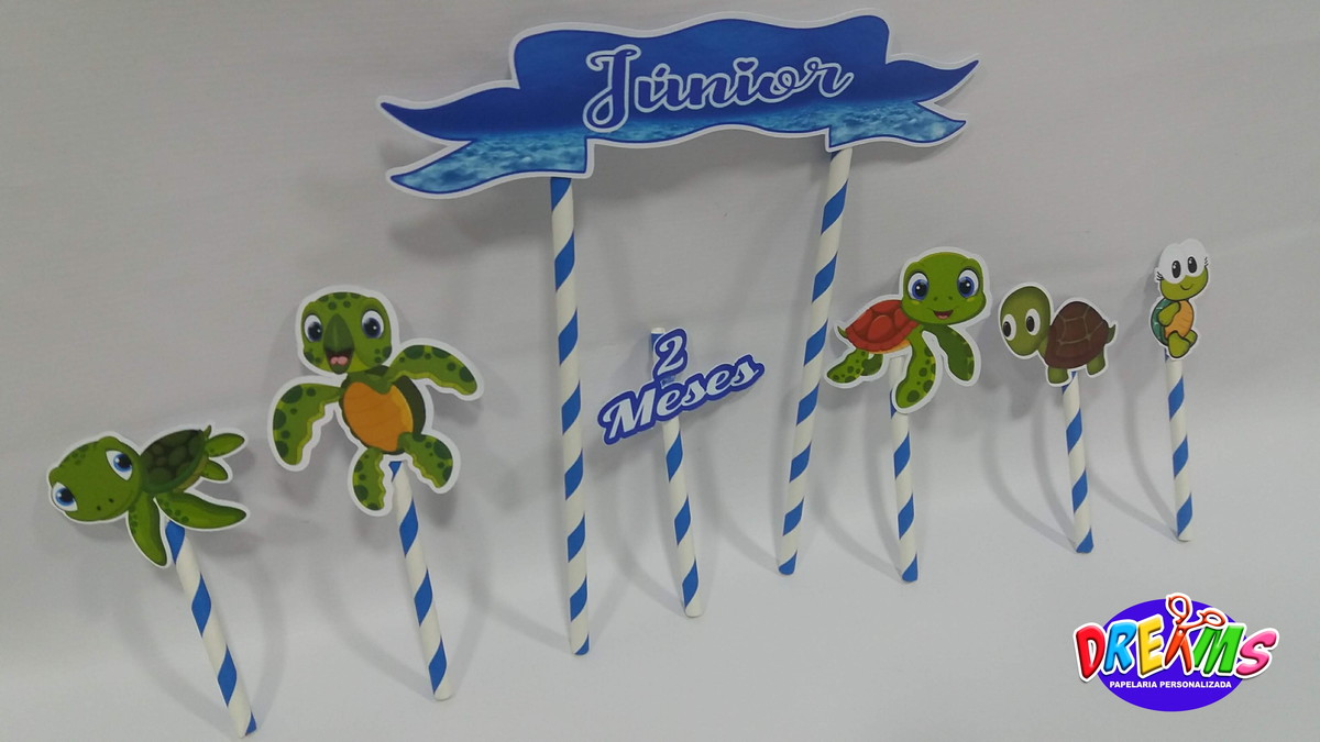 Topo de Bolo Tartaruga Cd086