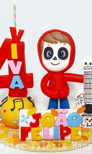 TOPO DE BOLO TEMA VIVA A VIDA É UMA FESTA