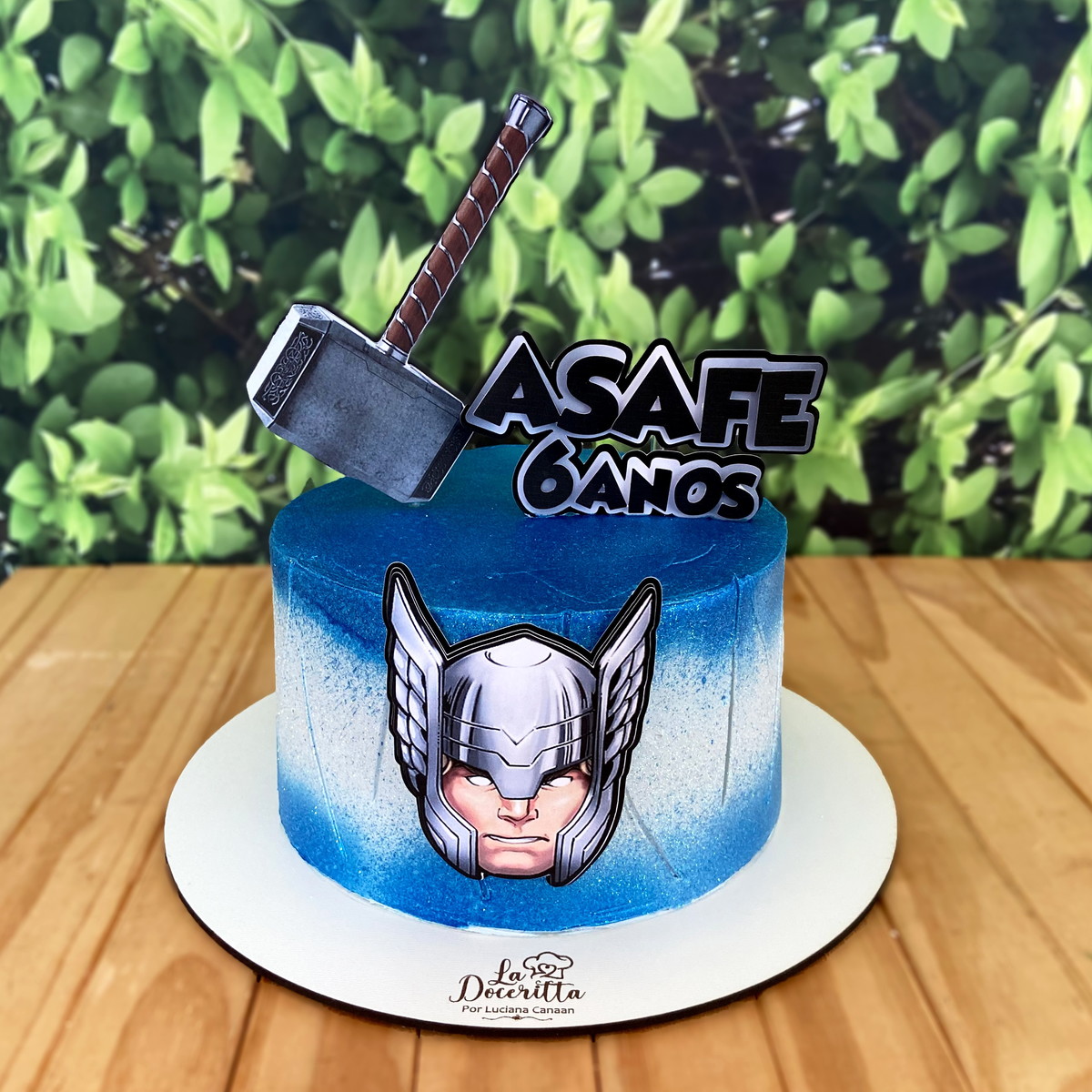 Topo de Bolo Thor - Arquivo de Corte