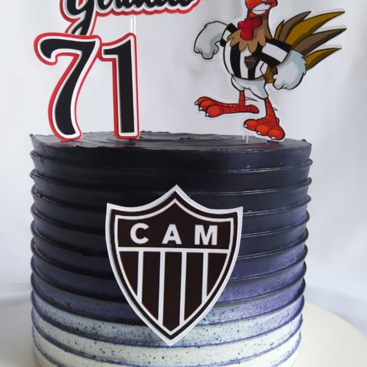 Topo de Bolo Time Galo