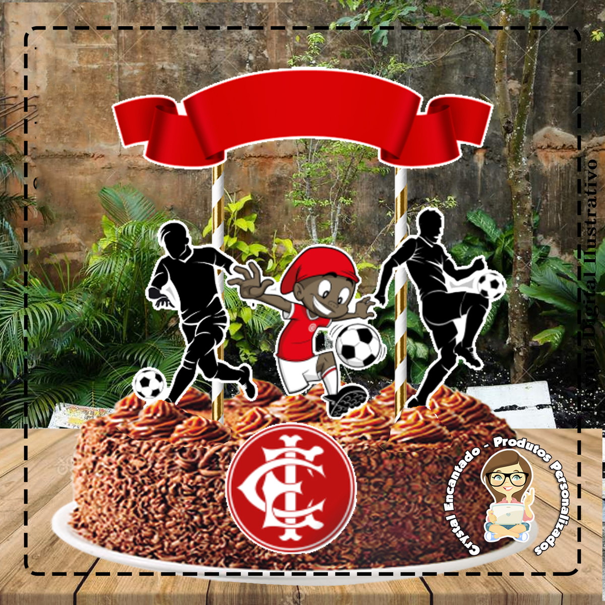 Topo de Bolo Times Futebol - Ref 5072 Arquivo Digital